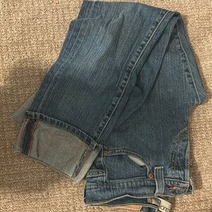 Levi’s size 5m cropped and cuffed at bottom
